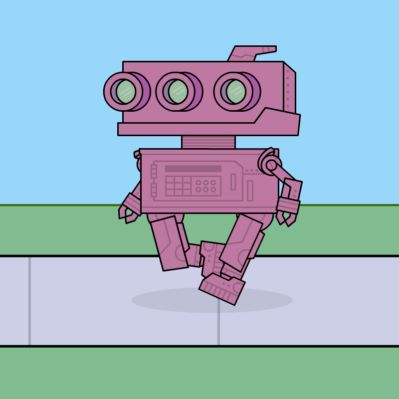 A walking robot gif